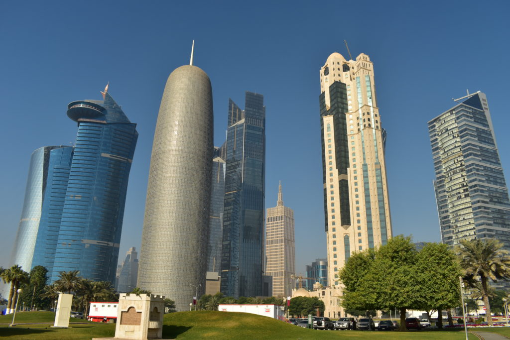 【画像】カタール航空　ドーハ市内観光ツアー 新市街のビル群