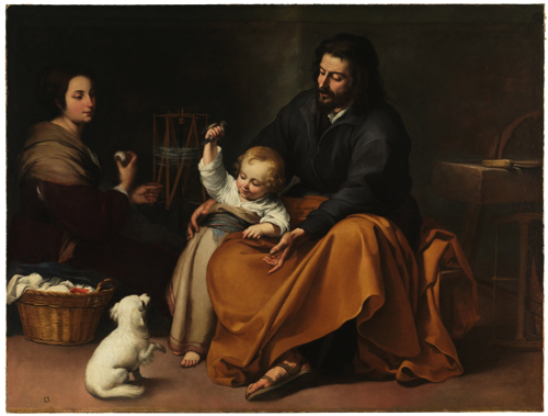 バルトロメ・エステバン・ムリーリョ『小鳥のいる聖家族　The Holy Family with a Little Bird』