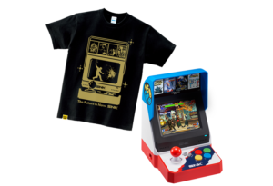 NEO GEO miniとAmazonプライムデー限定オリジナルプリントTシャツとのセット販売商品