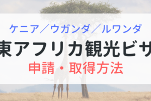 東アフリカ観光ビザ　ケニア・ウガンダ・ルワンダ　申請・取得方法を解説